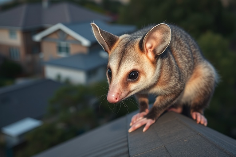 Possum in Maidstone residential area
